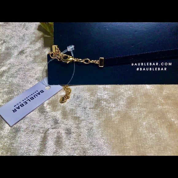 NWT/CARD BaubleBar Clara Velvet Crystal Choker - Picture 8 of 8